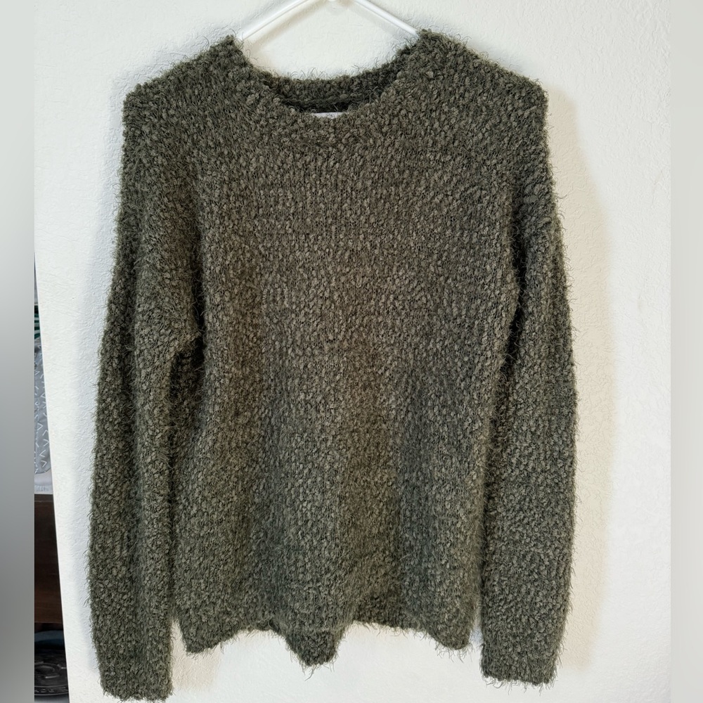 Green Chunky Oversized Sweater